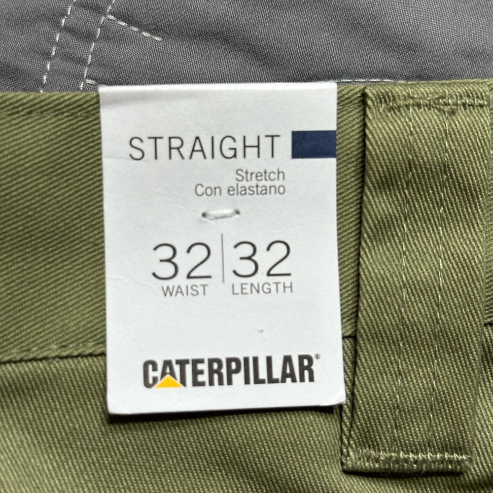 Caterpillar Men’s Green Twill Utility Pants NWT Size 32/32 - Picture 11 of 12